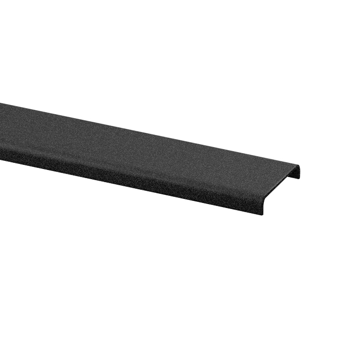 U kanal aluminium sort